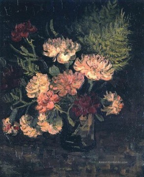  blumen - Vase mit Gartennelken 1 Vincent van Gogh impressionistische Blumen